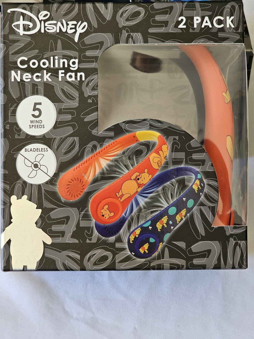 Disney Winnie The Pooh Neck Cooling Fans —  2-Pack